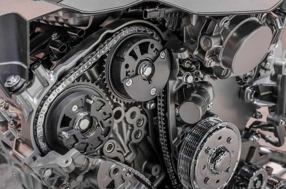 photo of a timing chain in a land rover